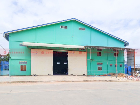 1163 Sqm Warehouse For Rent Along Big Road Access In Khmuonh Area 10 1163 Sqm Warehouse For Rent Along Big Road Access In Khmuonh Area