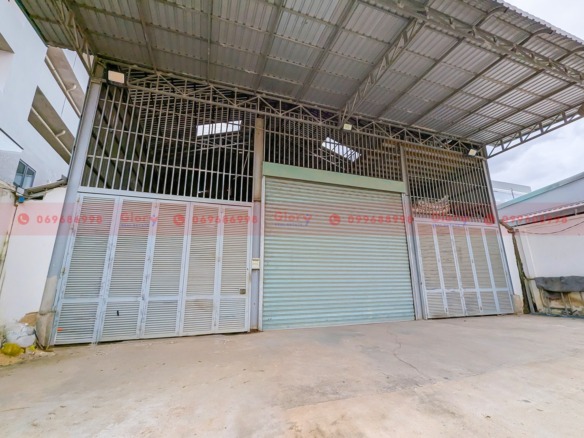 Commercial Warehouse With A House For Lease In Phnom Penh Thmey Area